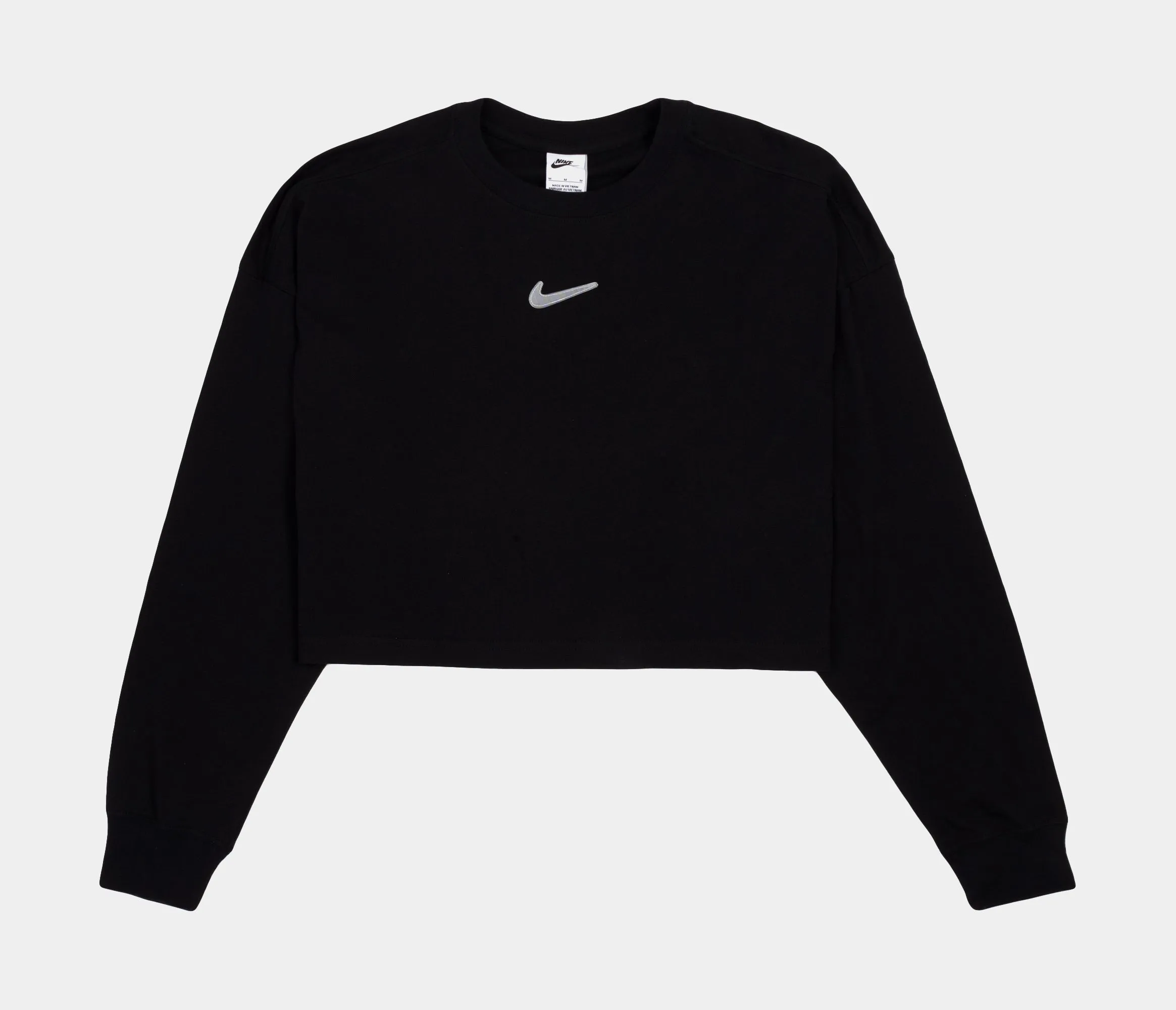 NSW Swoosh Womens Long Sleeve Shirt (Black) Star Light