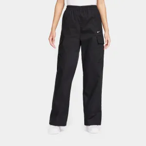 NSW Woven Wide Leg Cargo Womens Pants (Black) Comfortable Waistband Durable Activewear