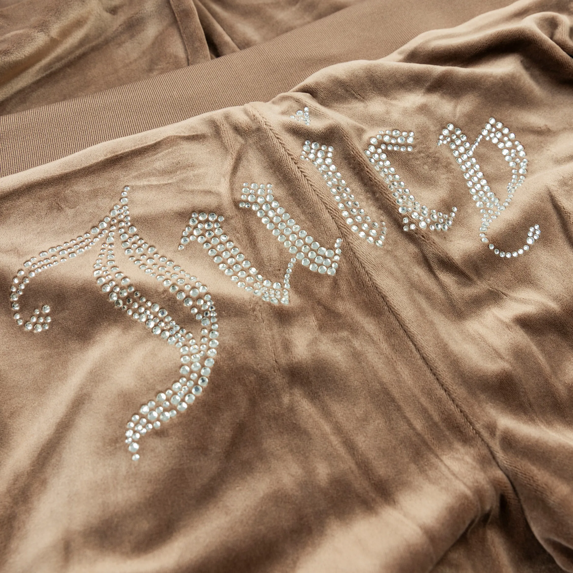 Og Big Bling Velour Womens Track Pants (Brown Sugar) Chilly Comfort Classic Comfort