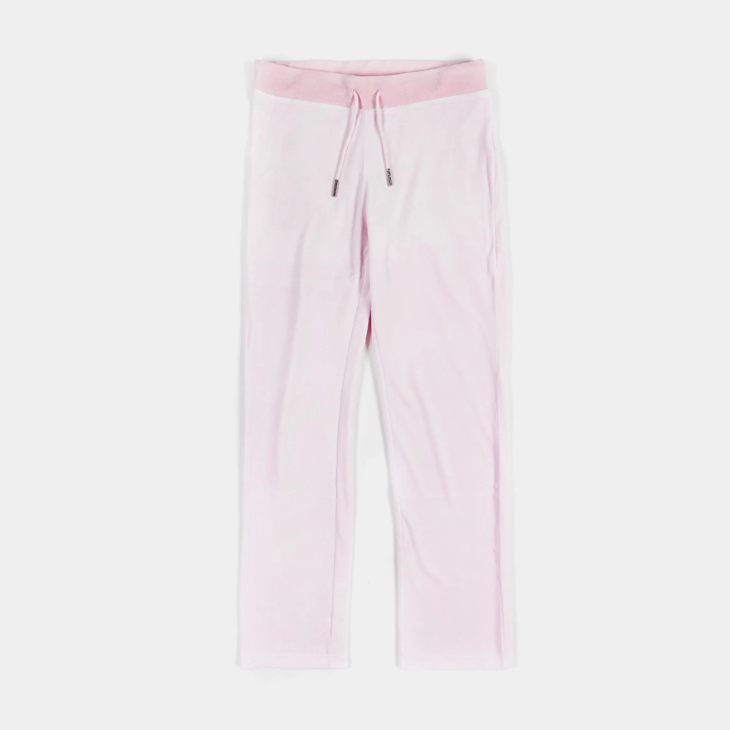 Secure Cuff Design Og Big Bling Velour Womens Track Pants (Light Pink)