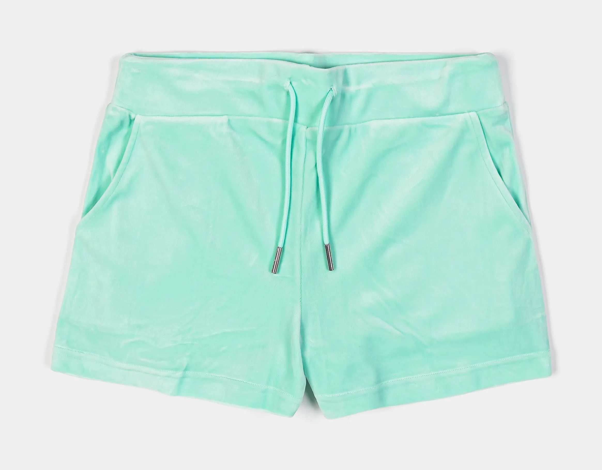 OG Bling Velour Womens Shorts (Mint) Rubberized Waist Grip Light Fit