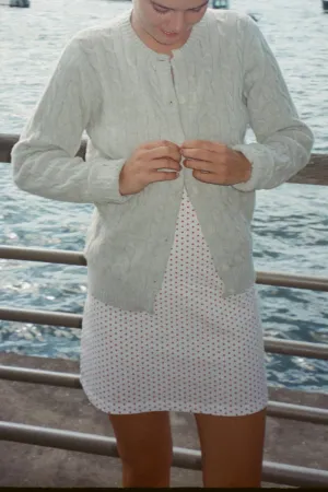 Olsen Wool Cable Knit Cardigan Moisture Management