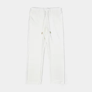 Ombre Big Bling Velour Womens Track Pants (White) Street Style