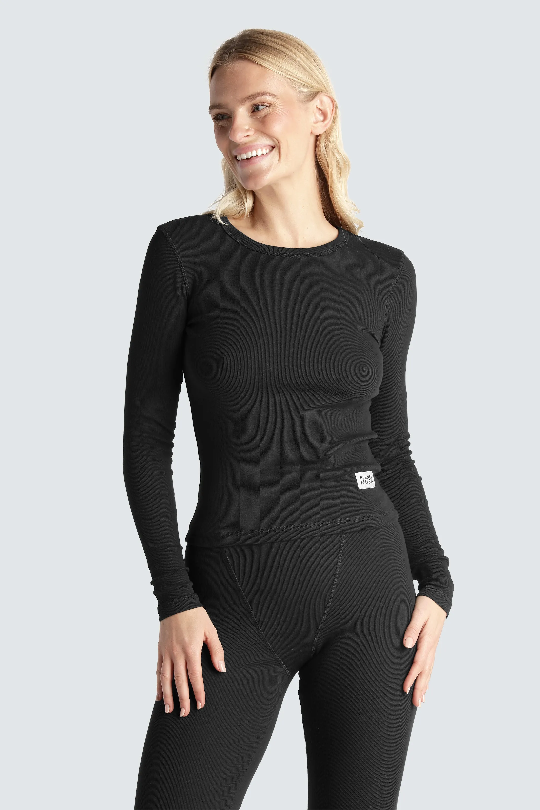 BABY1 CREWNECK LONG SLEEVE Italian Flair Reinforced Edges