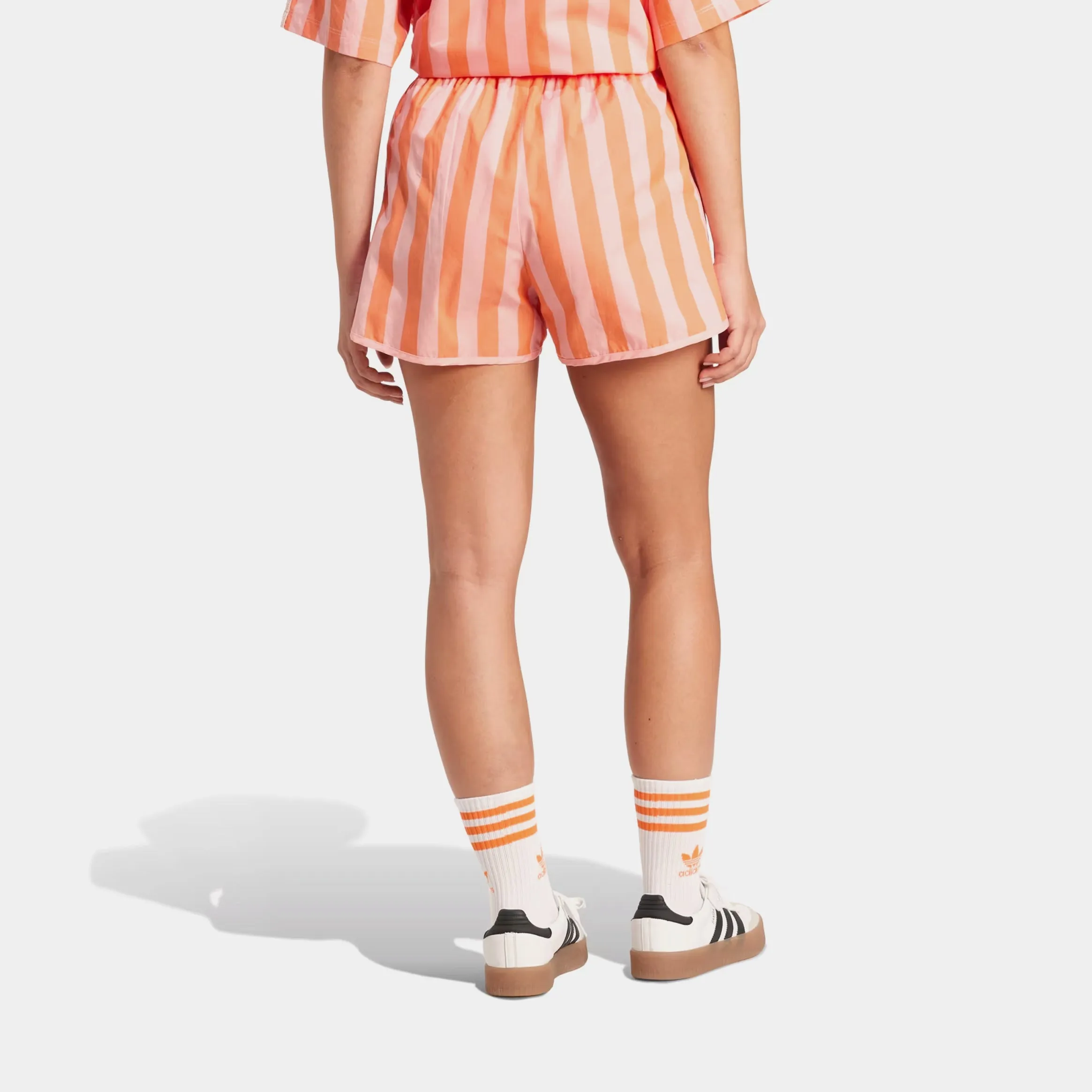 Summer Glow Resort Womens Shorts (Pink/Orange) Chafe Resistant Seams