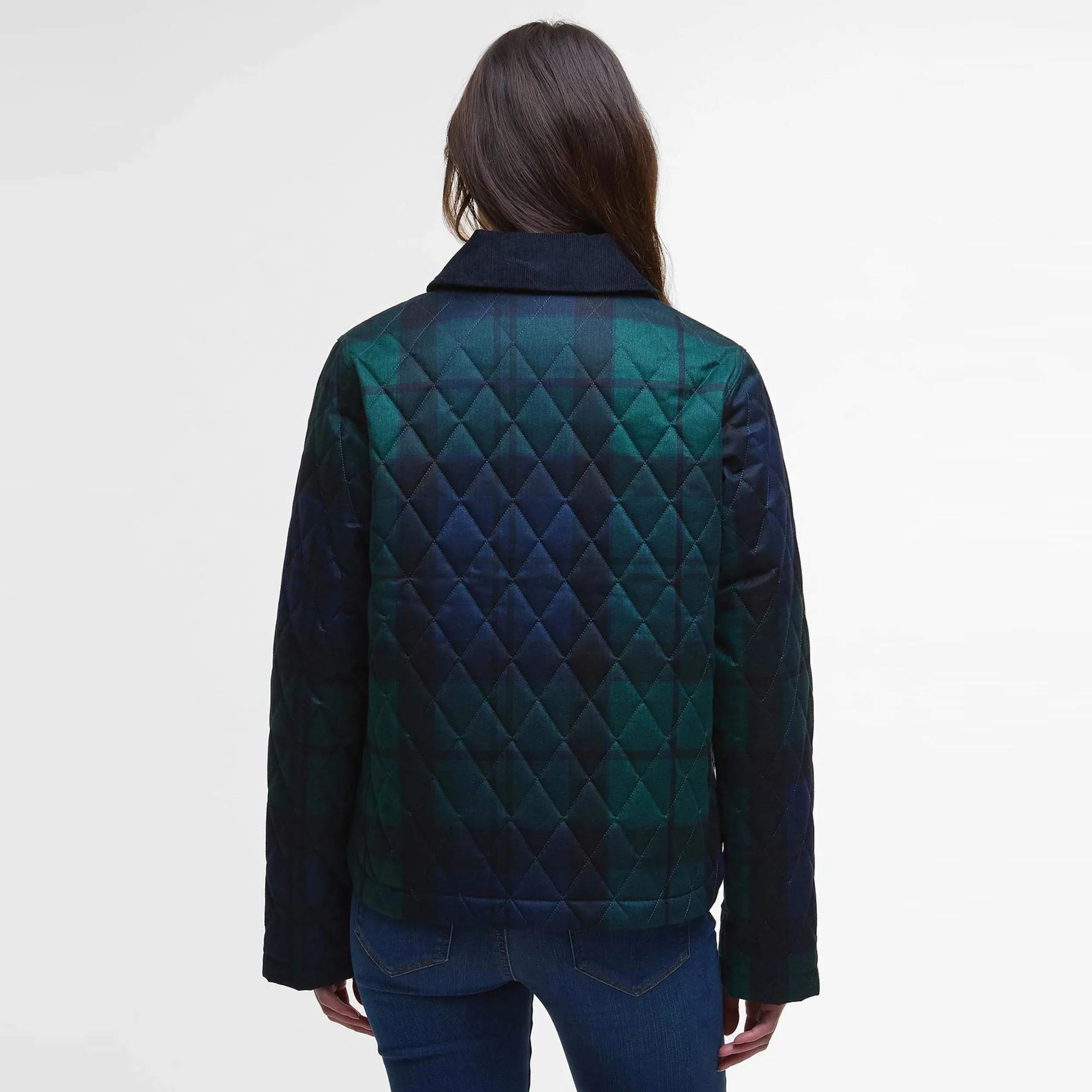 Loudon Tartan Quilted Jacket (Blackwatch Tartan) Heavyweight Warmth Ergonomic Drape