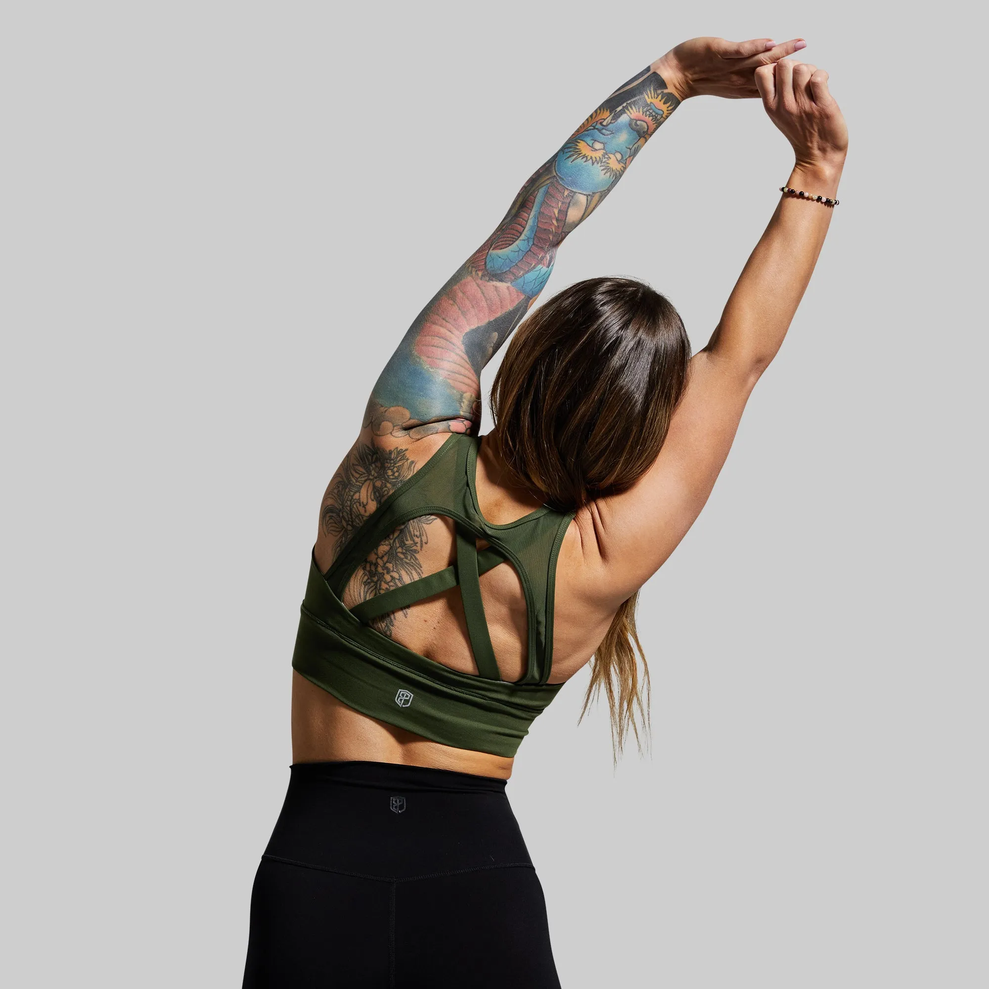 X-Factor Sports Bra (Tactical Green) Fitness