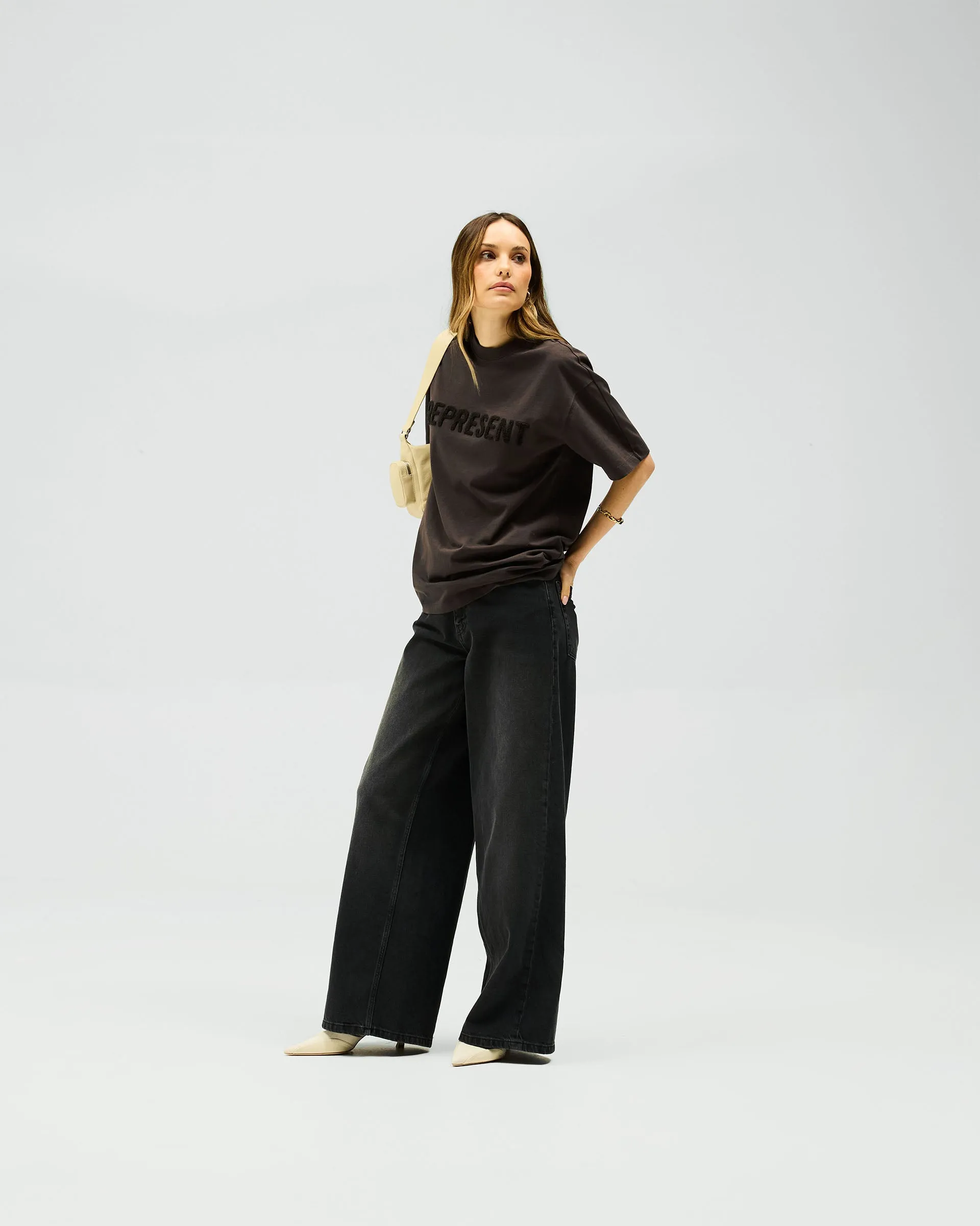 Owners Club Boyfriend T-Shirt - Black Coffee Ventilated Back Panel Sheer Fit