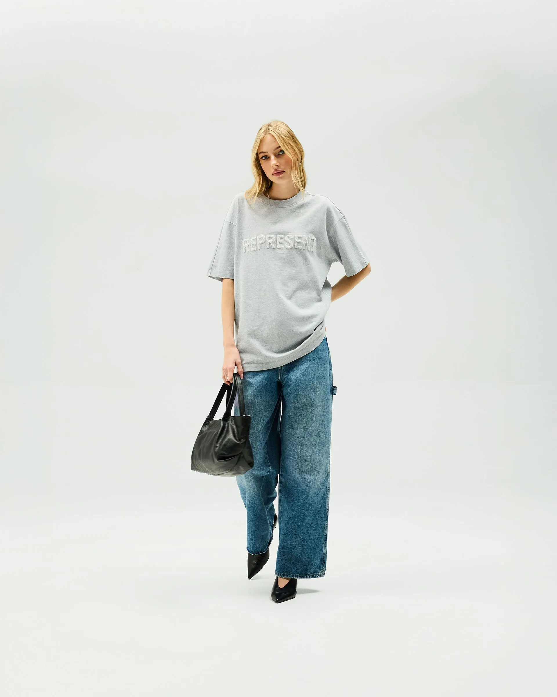 Owners Club Boyfriend T-Shirt - Grey Marl Evening Glow