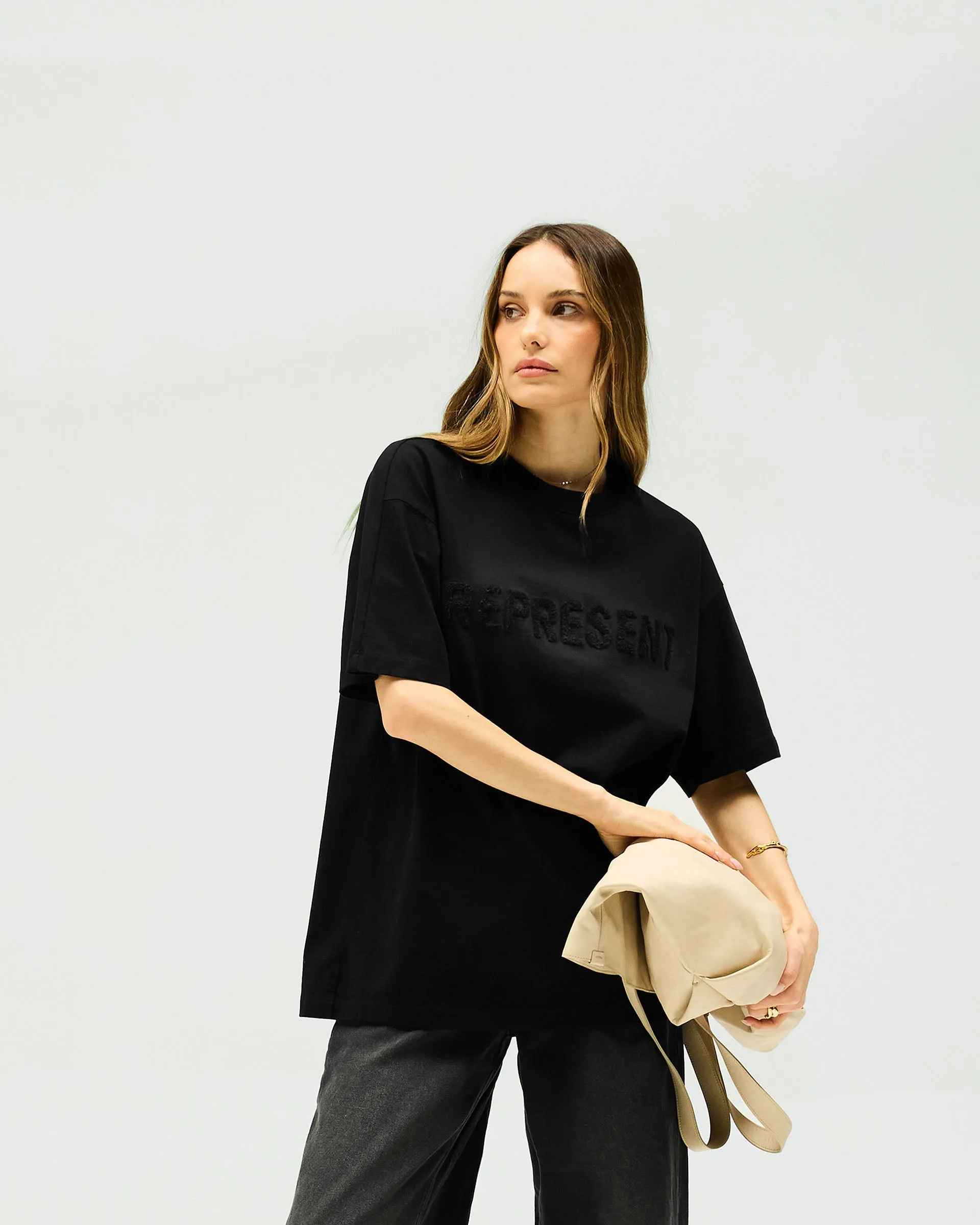 Thick Fiber Owners Club Boyfriend T-Shirt - Jet Black