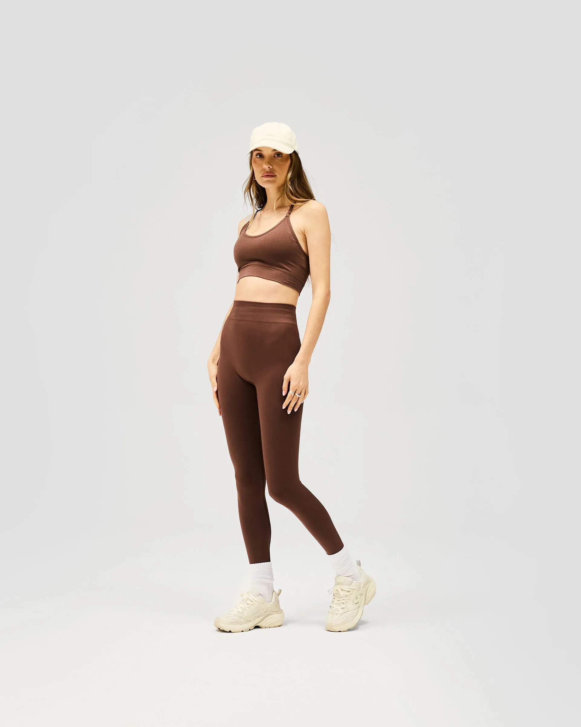 Owners Club Contour Seamless Legging - Mocha Breathable activewear