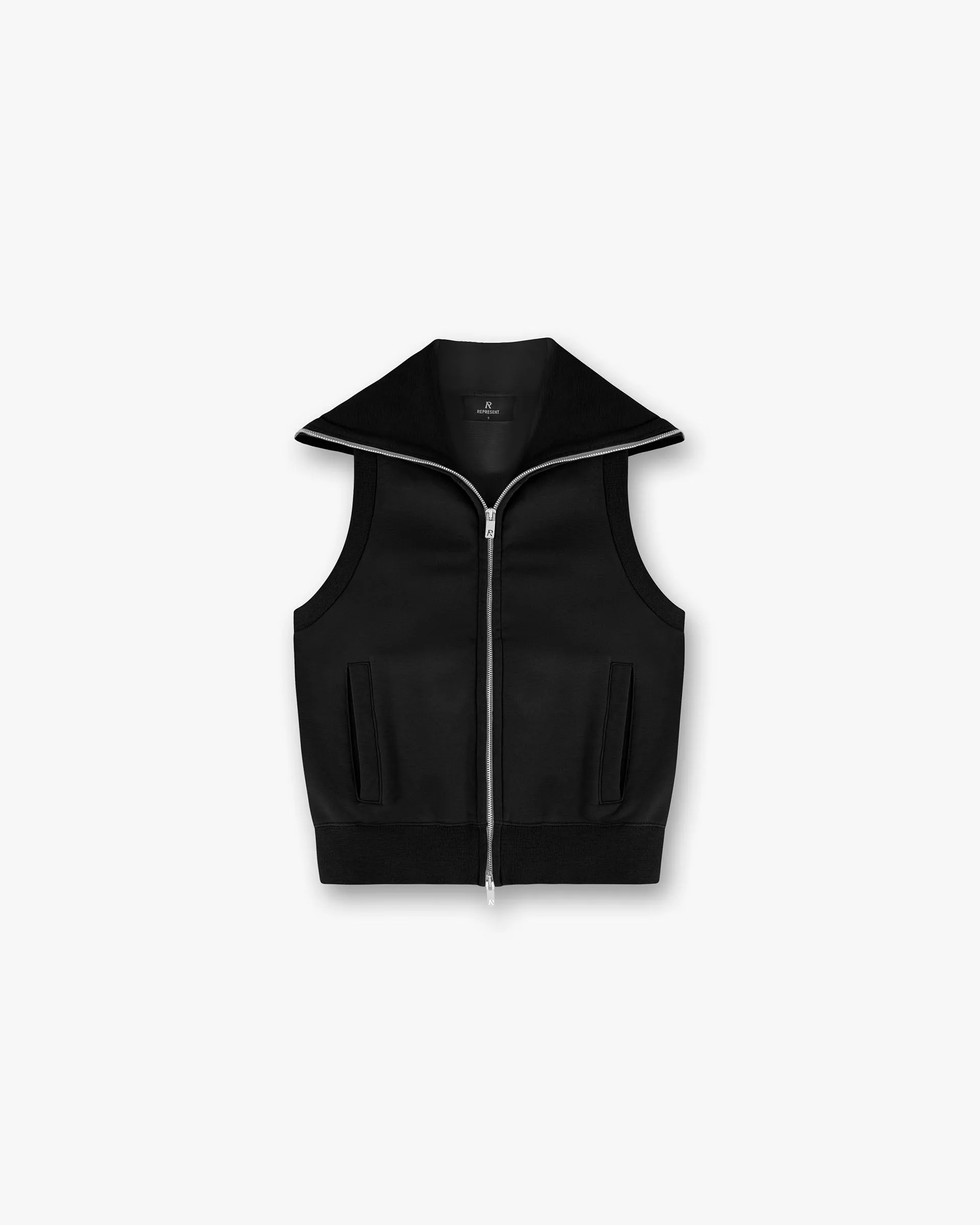 Owners Club Gilet - Jet Black Leather Bits