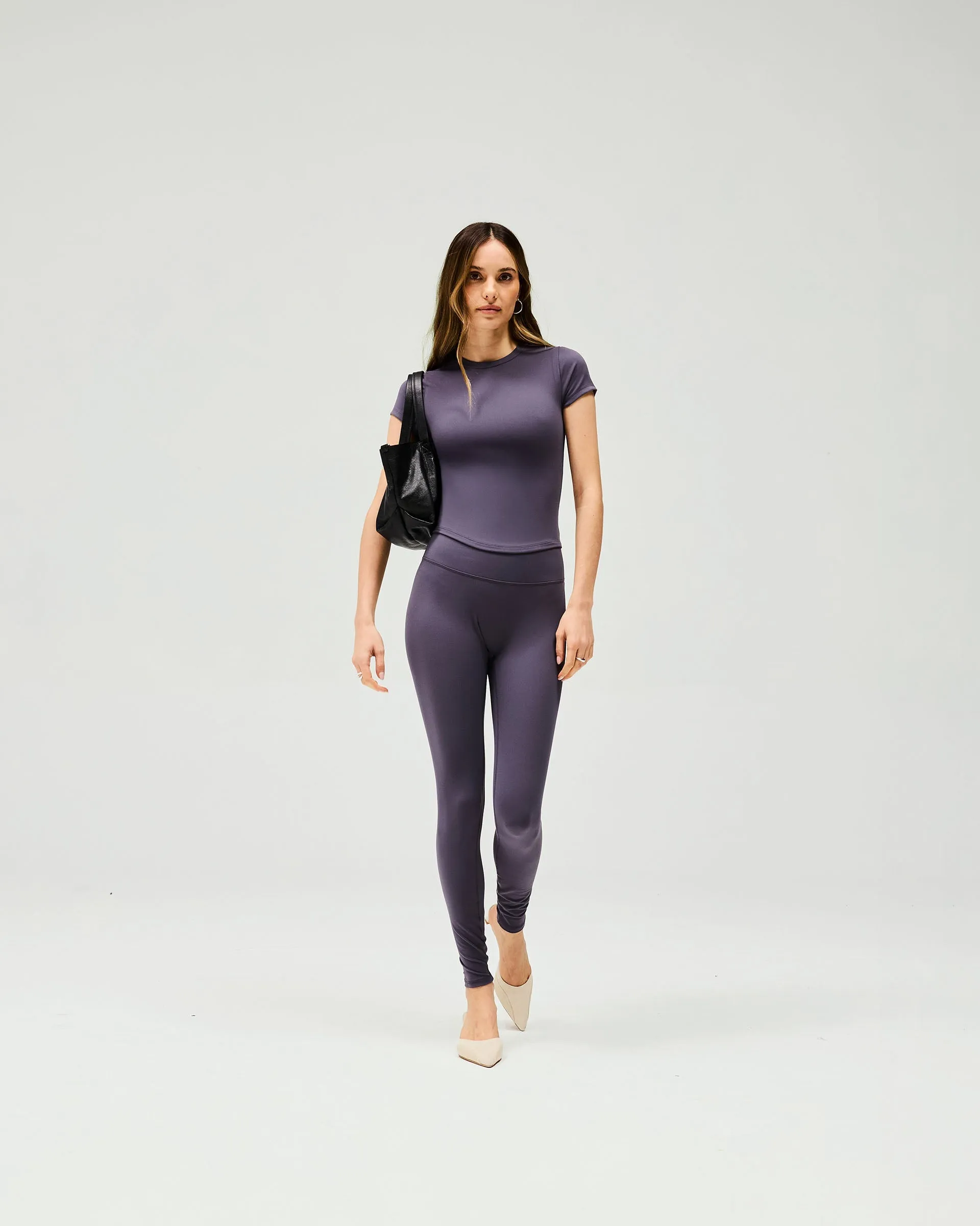 Urban Commuter City Walk Form Fitting Owners Club Legging - Grey