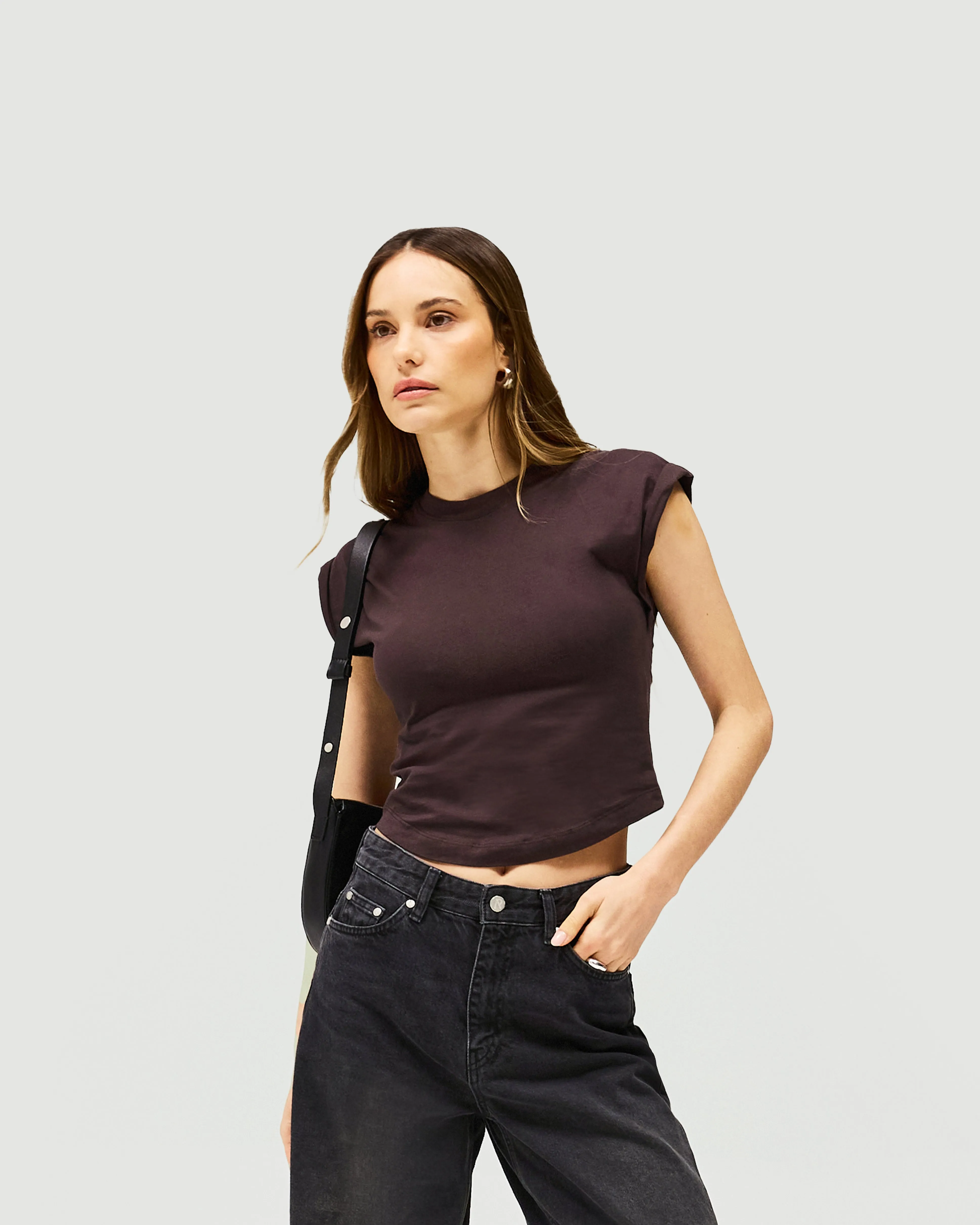 WrinkleFree Material Owners Club Turn Back T-Shirt - Black Coffee