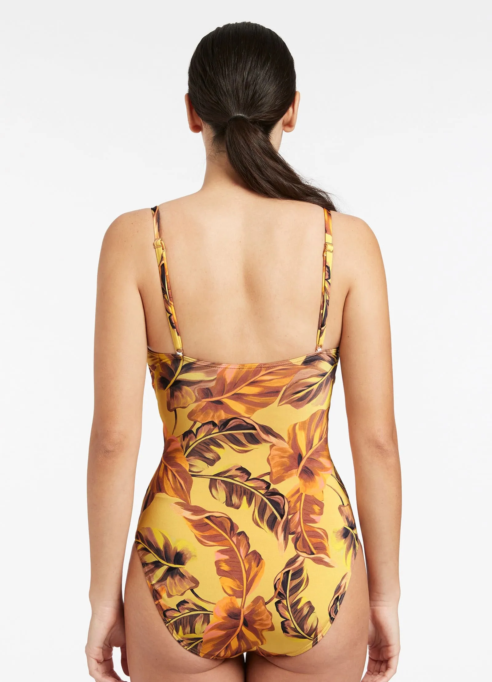 packable Palmas C_D Tank One Piece - Citrus