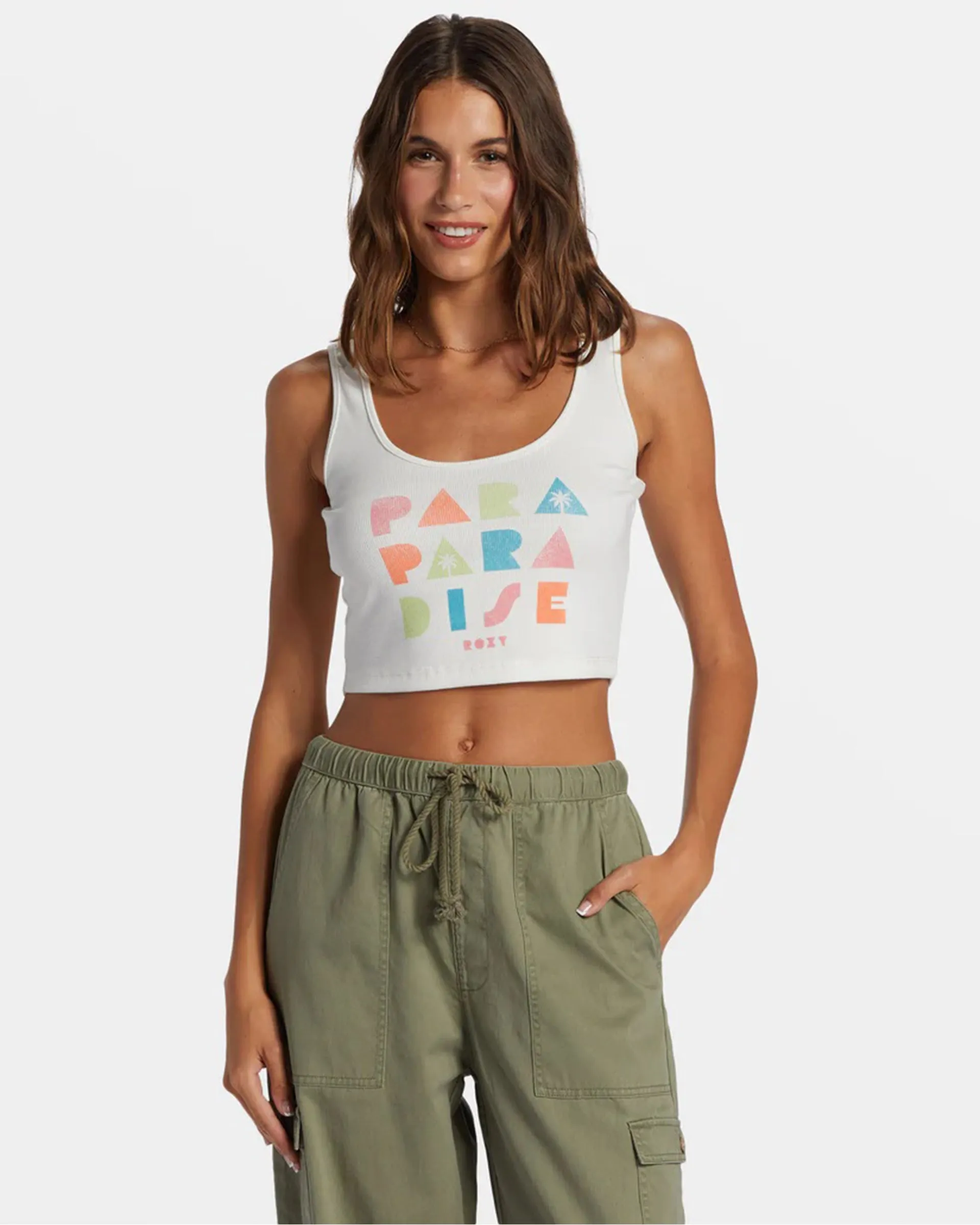 Para Paradise Cropped Tank Top (Past Season) Enhanced Mobility Cut
