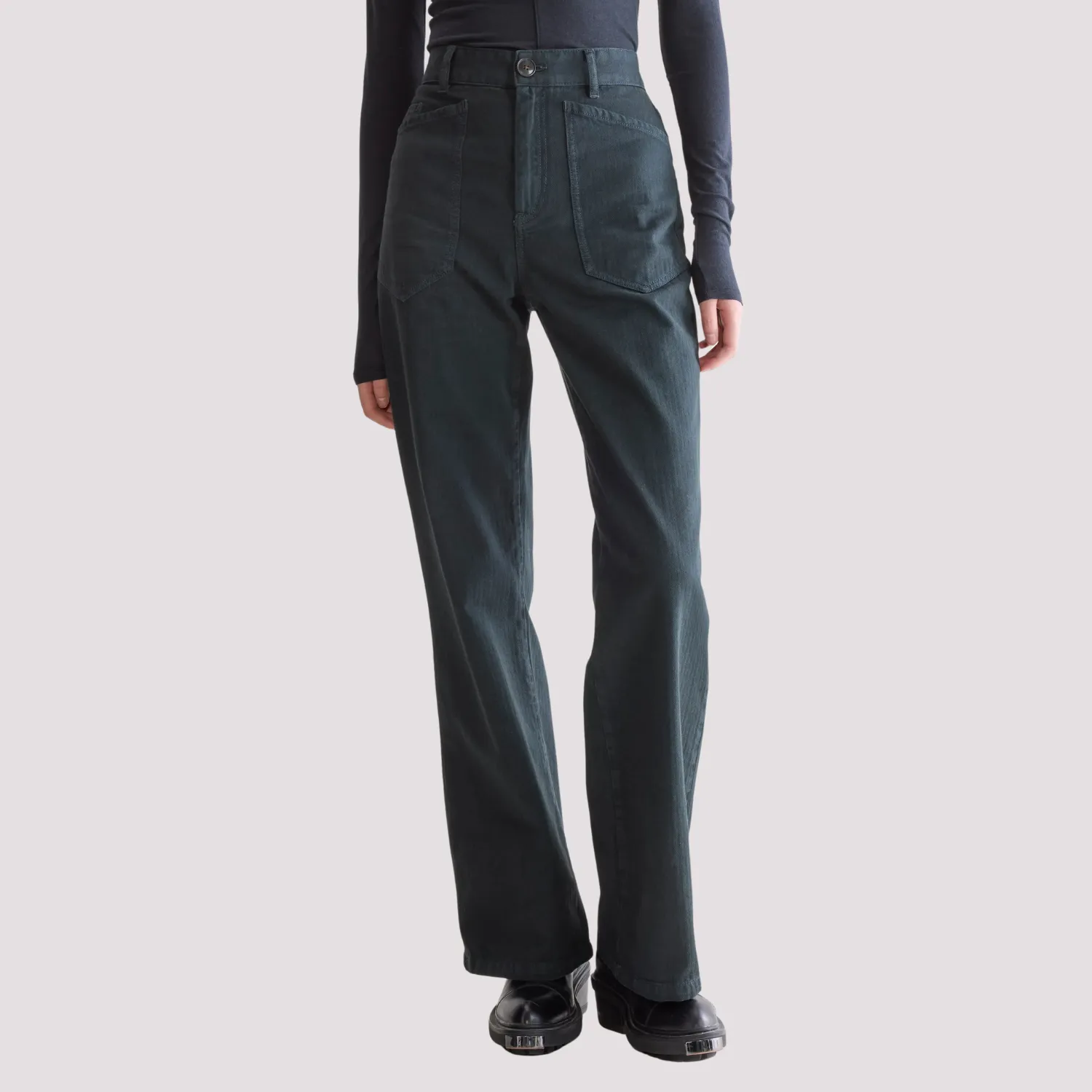 Parko Regular Trousers (Jet Set) Light Reflective Details AdjustableTabs