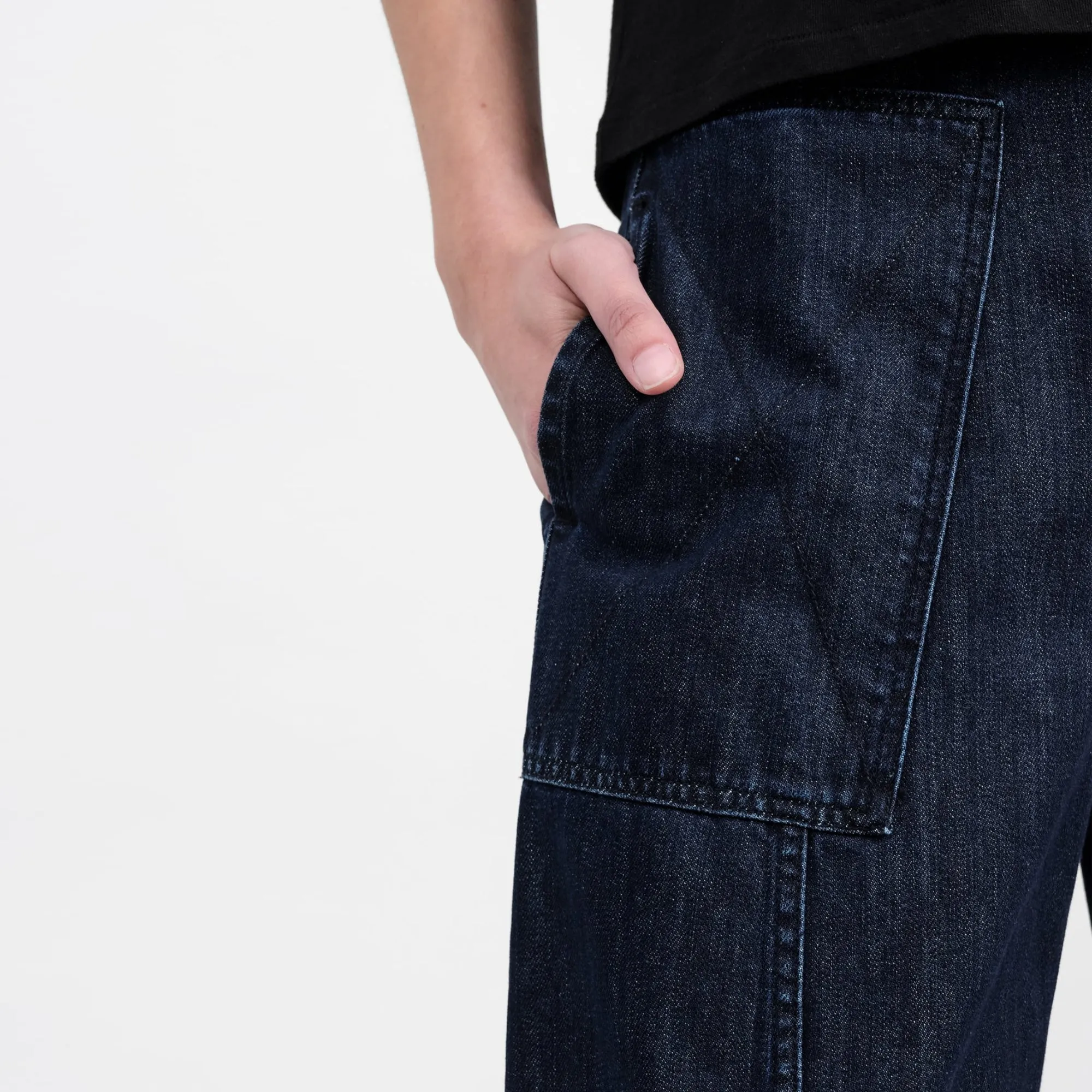 Peggy Denim Trouser (Indigo) StretchMaterial Modern Utility