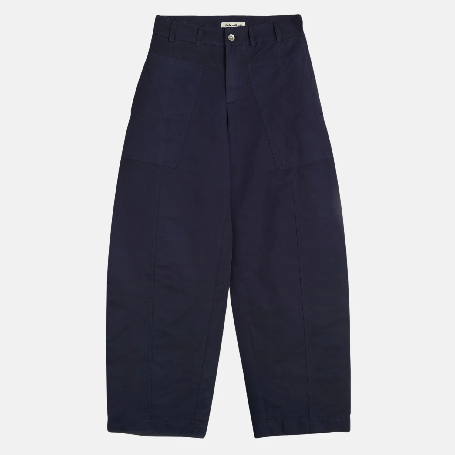 Peggy Trouser (Navy) Wrinkle-Resistant SustainableManufacturing