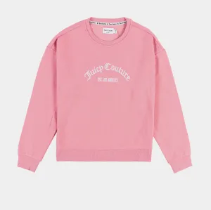 PreShrunkFabric Still Soul Embroidered Vintage Pullover Womens Crew (Pink)