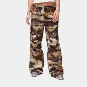 RecycledMaterial Brooklyn Novelty Camo Womens Pants (Khaki/Brown)