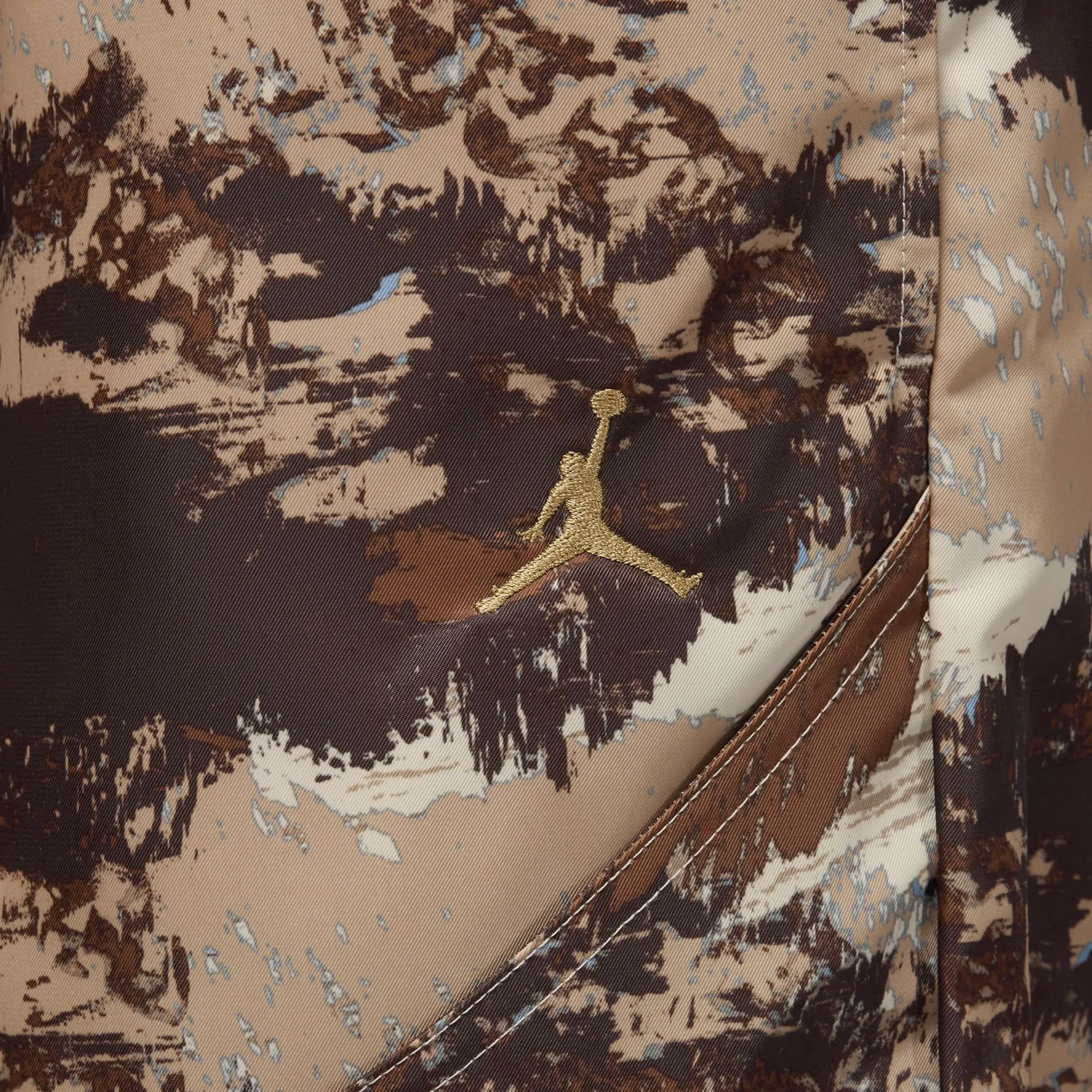 Brooklyn Novelty Camo Womens Pants (Khaki/Brown) Durable Stitching