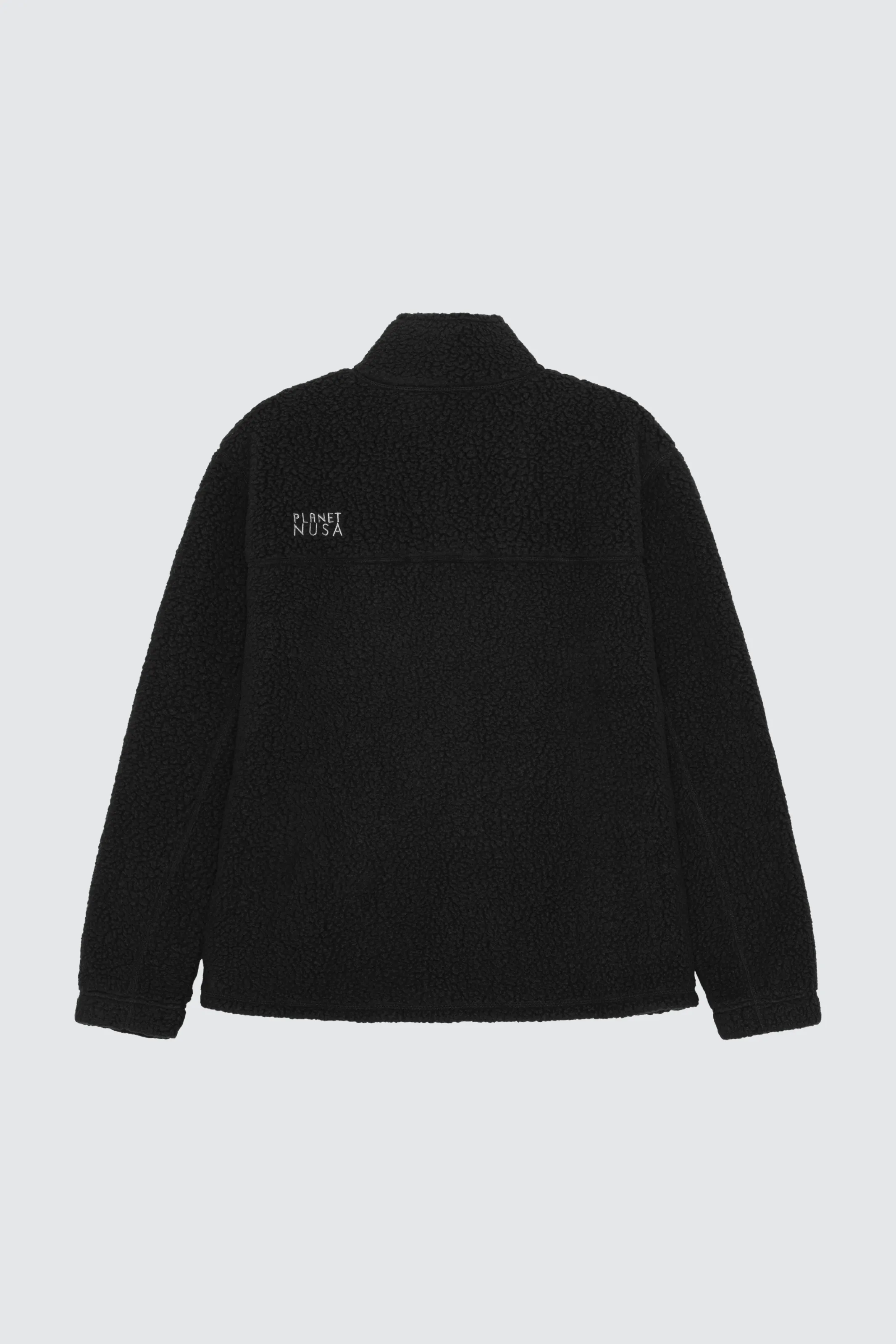 Layered Hem Design Two Tone Design PINE1 TEDDY JACKET