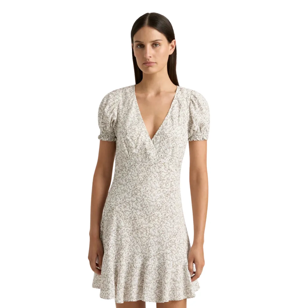 Aurelia Mini Dress (Calla Umber) Boho Mood ElasticWaistband