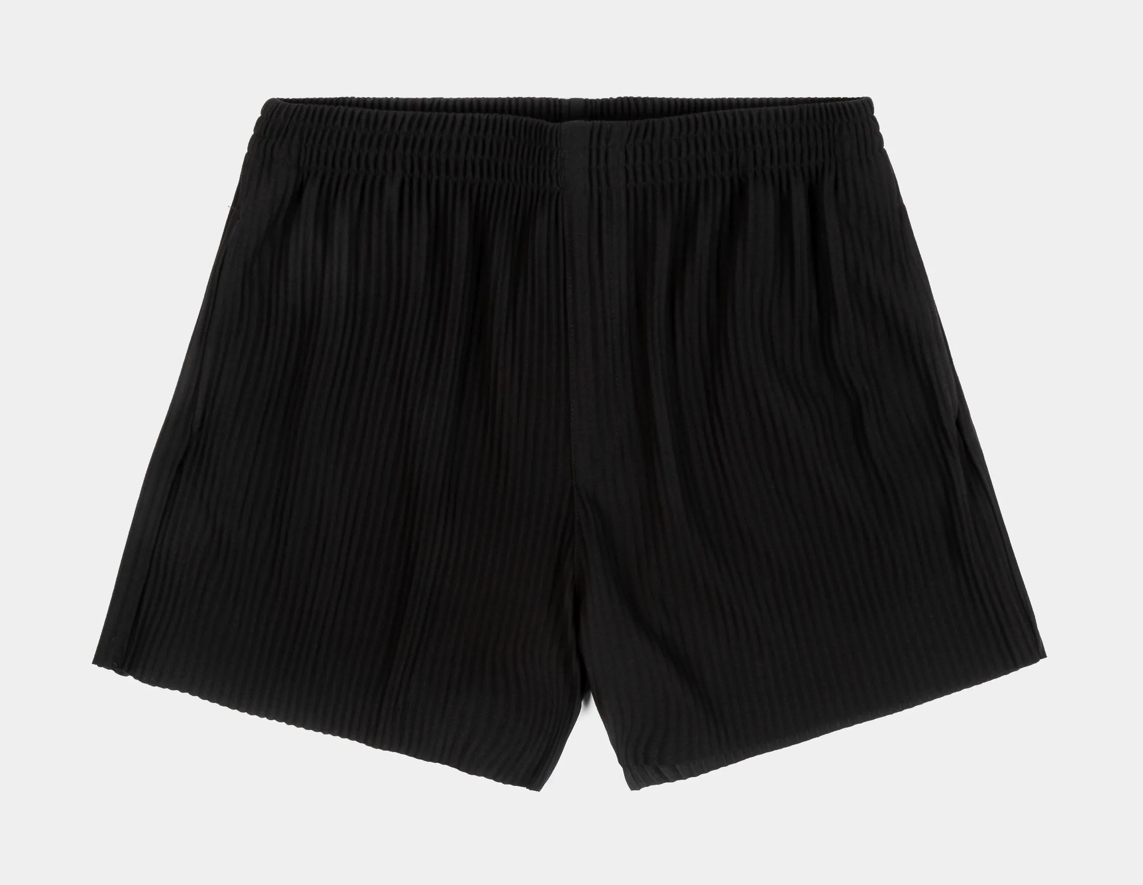 Pleated Fleece Womens Shorts (Black) odor - absorbing