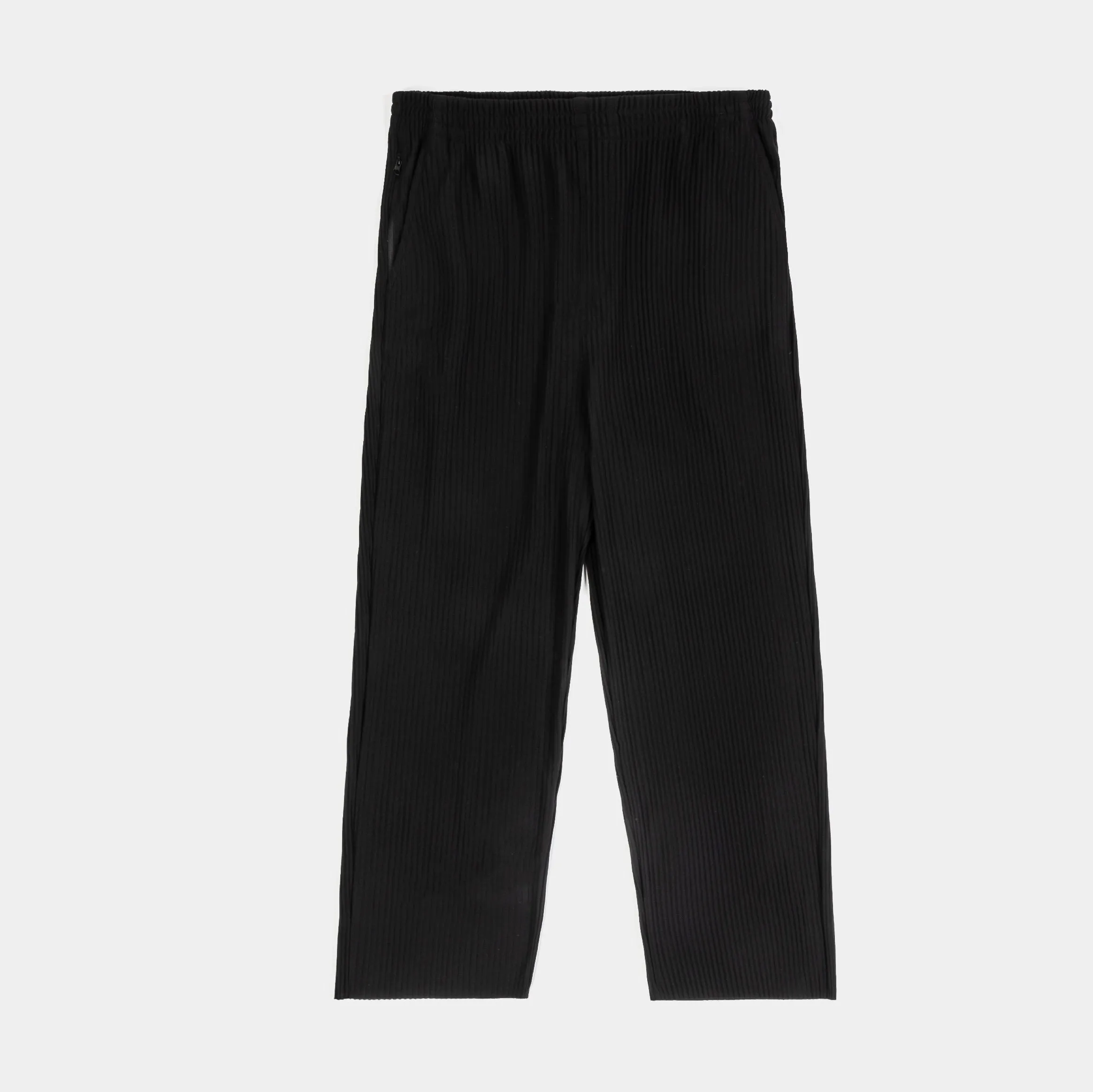 anti slip grip Pleated Joggers Womens Pants (Black)