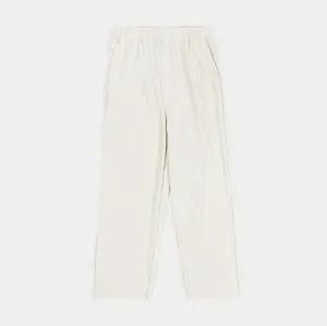 Comfortable Wear Practical Look Pleated Joggers Womens Pants (Cream)