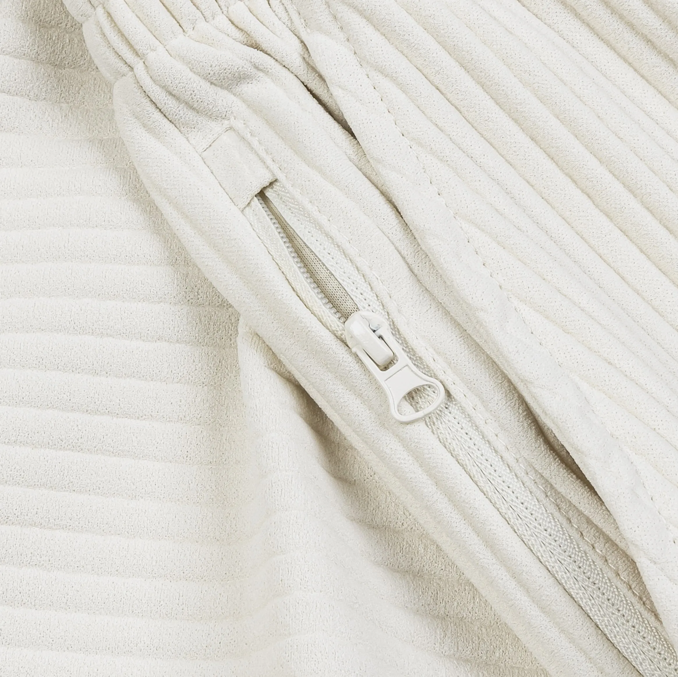 All Around Fit Pleated Joggers Womens Pants (Cream)