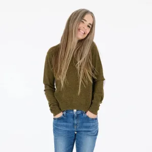 Patchwork Pullover (Army Green Donegal) OdorResistant Treatment Fresh Warmth