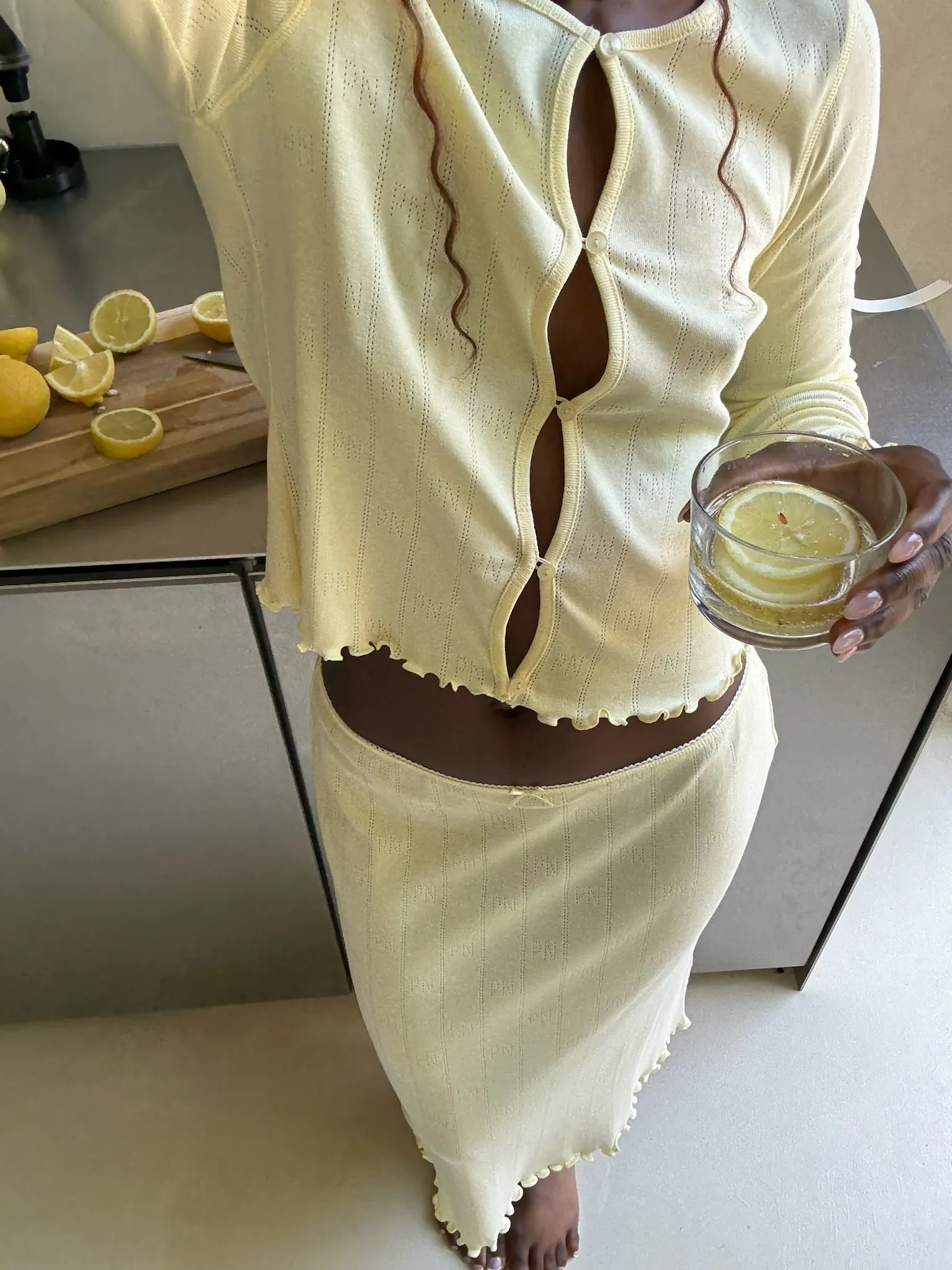 AntiSnagFabric Low Care POINT1 CARDIGAN POINTELLE