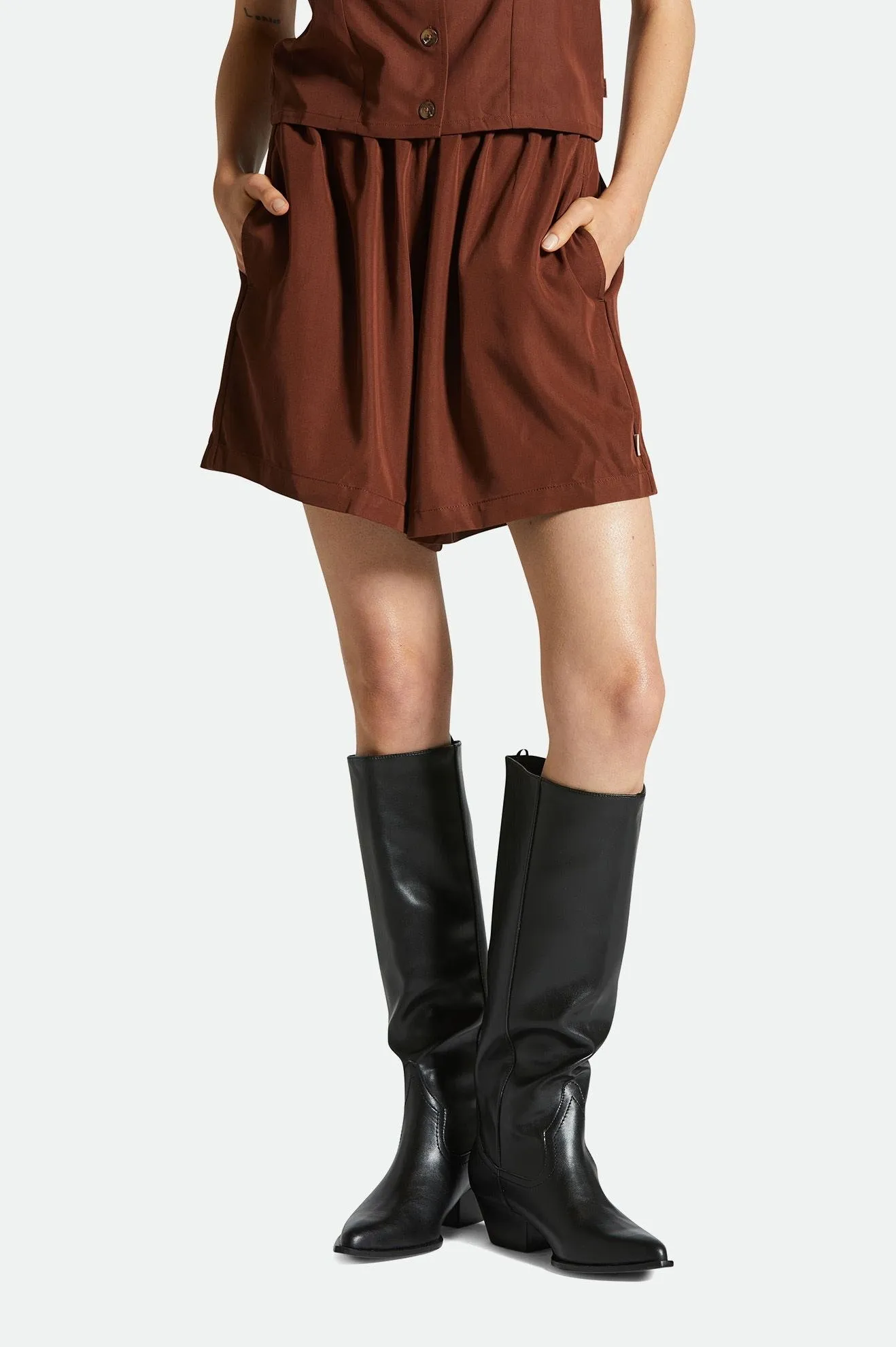 Breathable Lining Polanco Short - Sepia