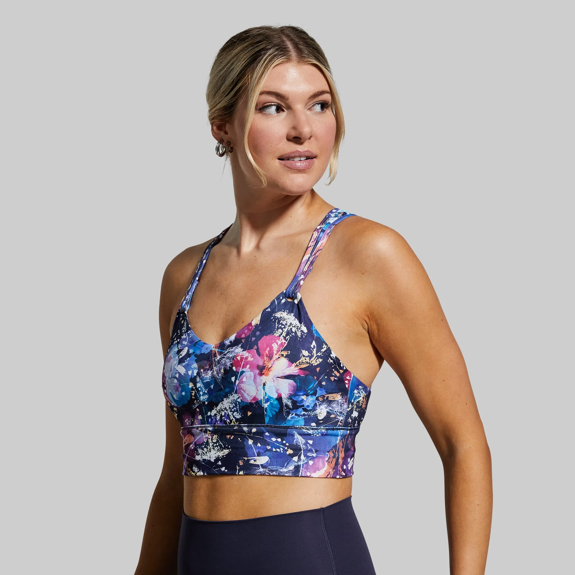 Smooth Design sports event Milk and Muscles Nursing Sports Bra (Garden Galaxy)