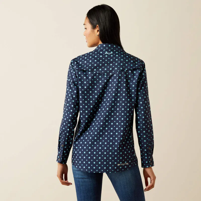 athletic style Timeless Piece Ariat Women's L/S VentTEK Stretch Western Button Down Shirt in Foulard