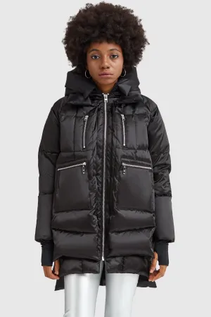 Ventilated Back Panel Comfy Layers 092 Cosmos Shiny Down Puffer