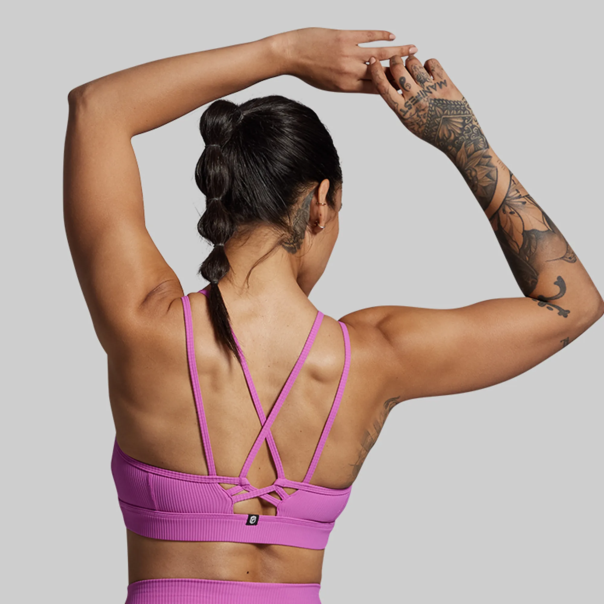 Seamless Closure Lotus Sports Bra (Viola)