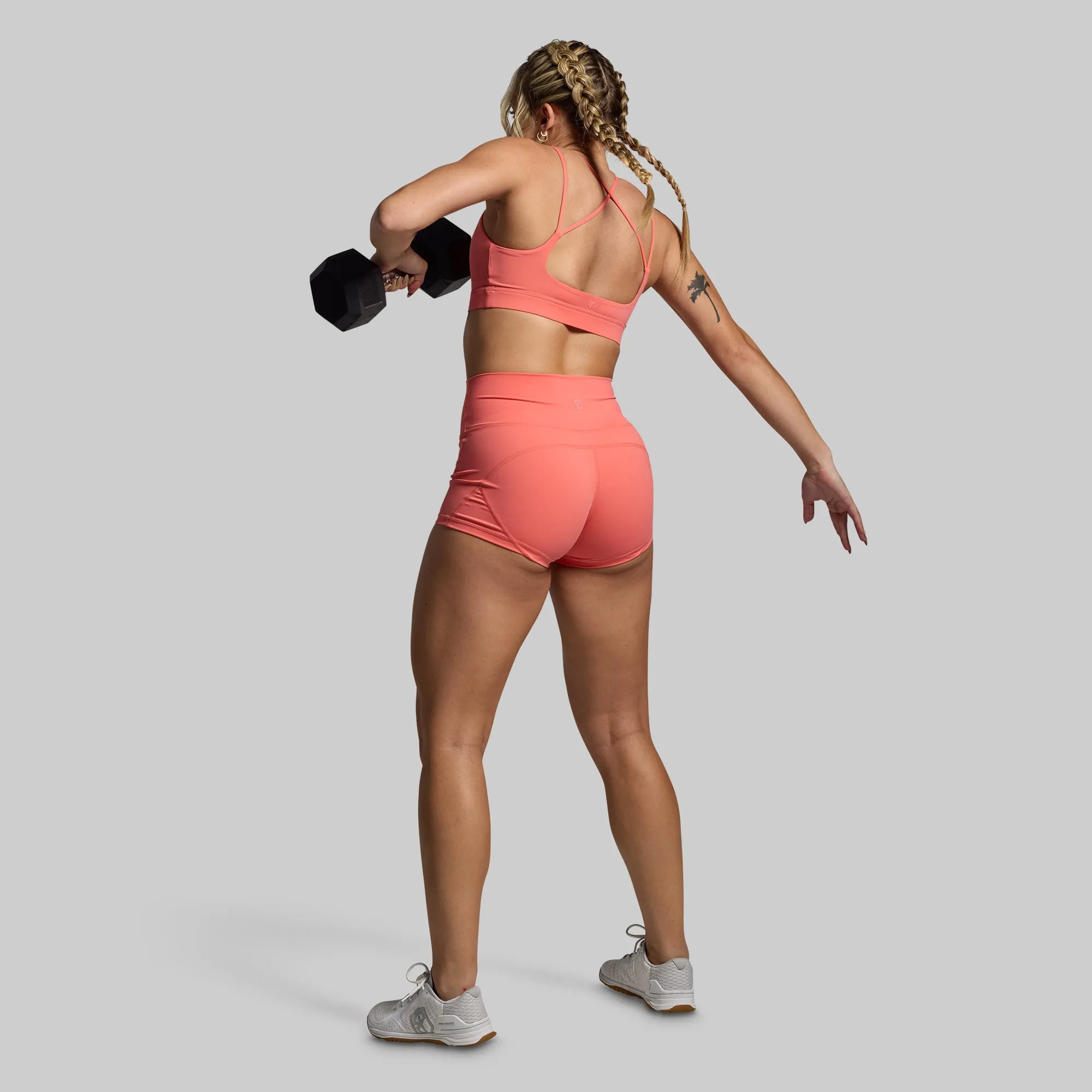 Exhale Sports Bra (Hot Peach) Machine washable Layering Piece