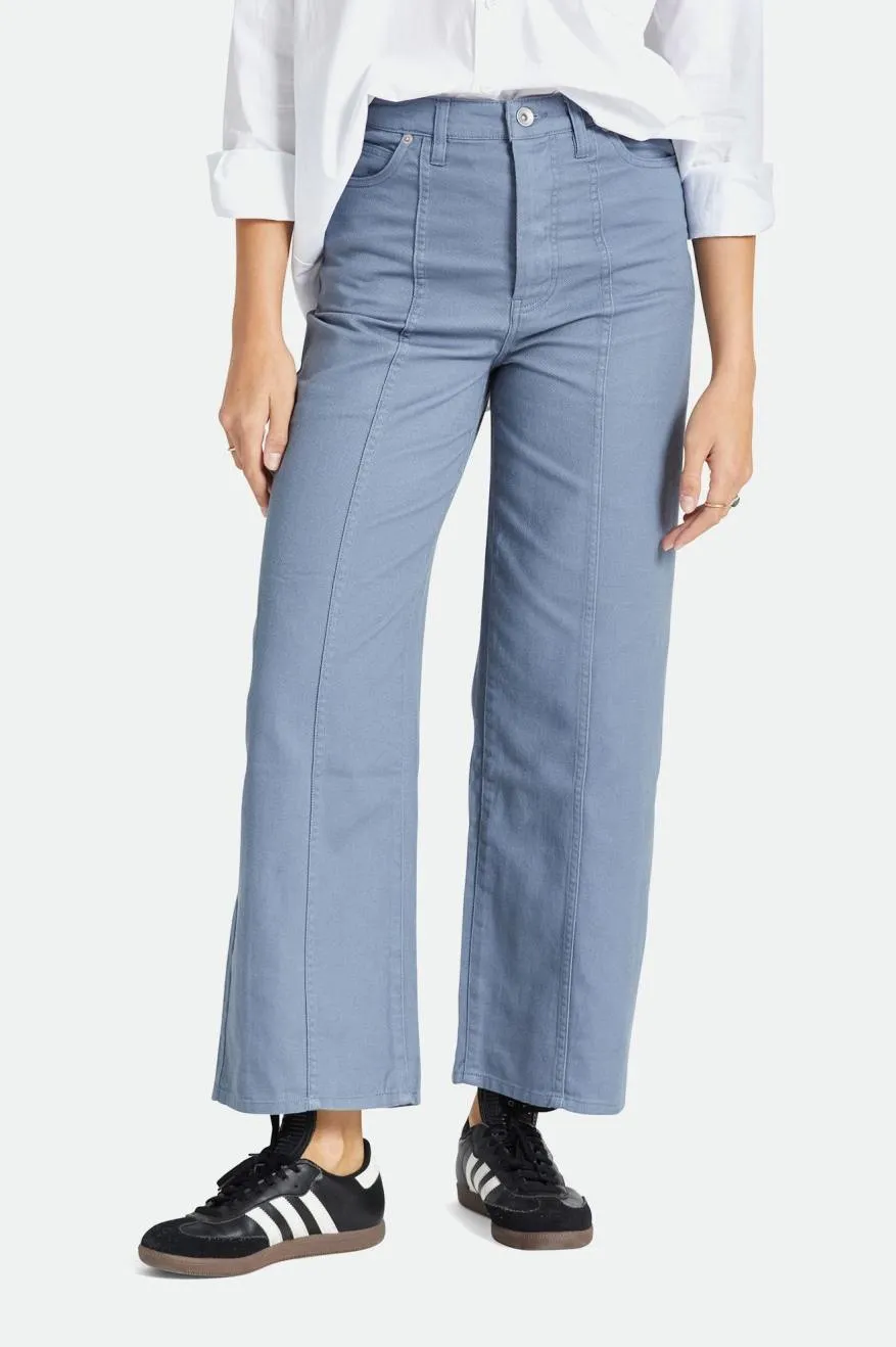 Flared bottom Comfort Fit Providence Wide Leg Pant - Flint Blue