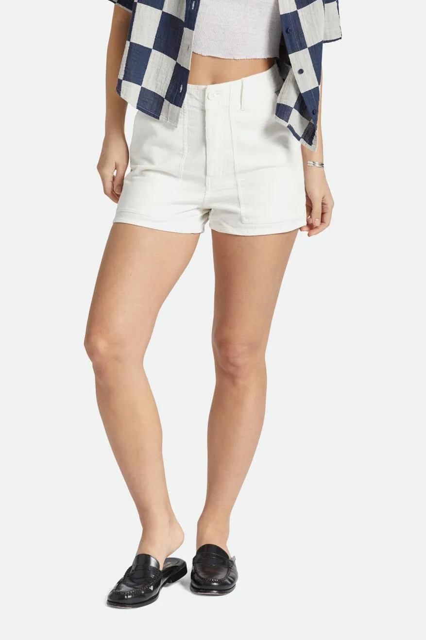 thermal fabric shrink-resistant Vancouver Short - White Cord