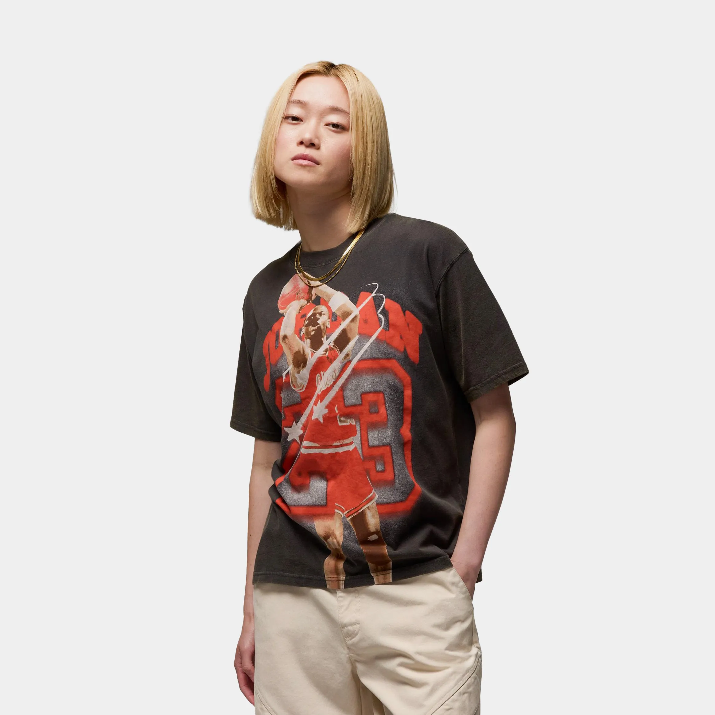 40th Anniversary Graphic Womens Short Sleeve Shirt (Black/Red) Breezy Comfort SweatAbsorbingTexture