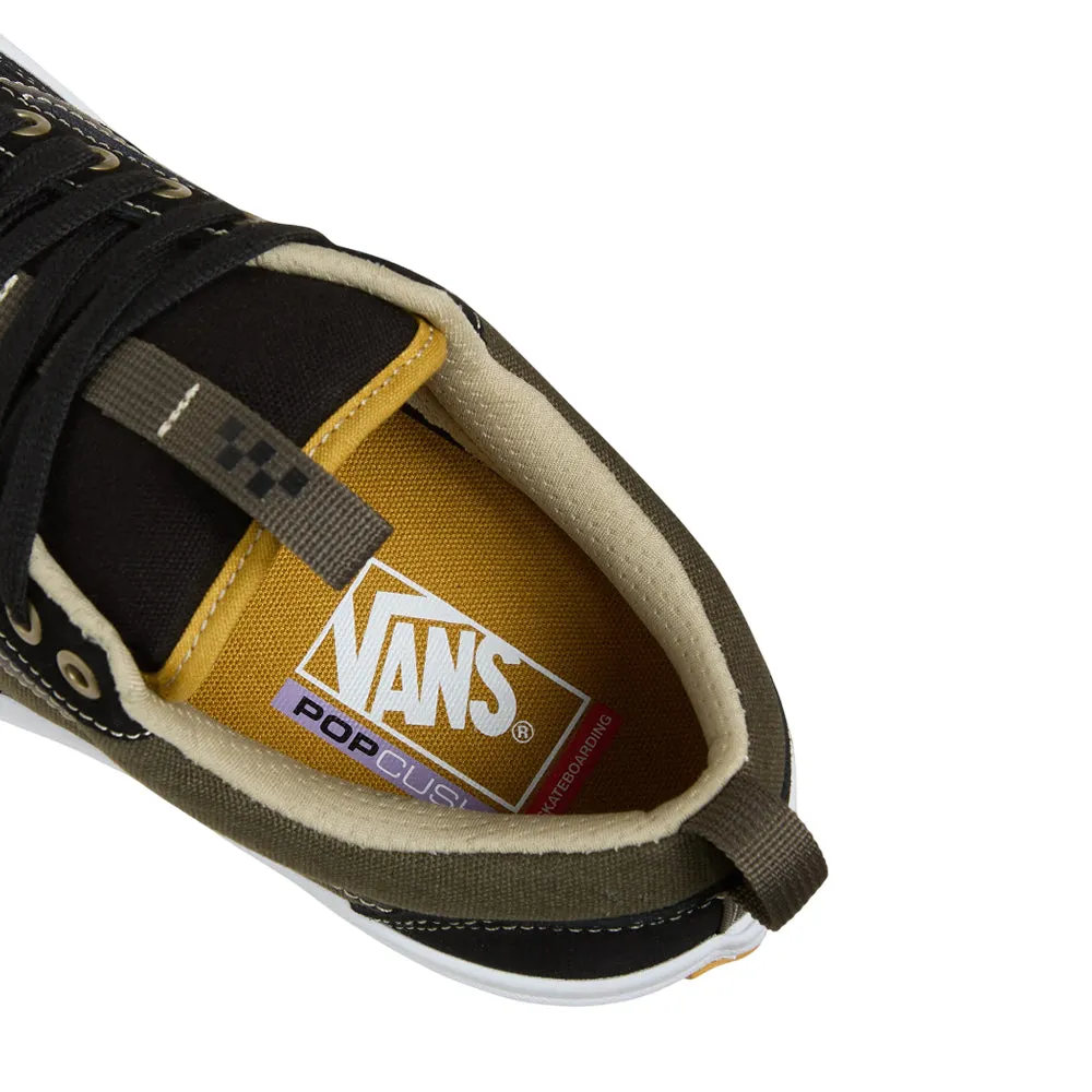 Vans - Skate Old Skool 36  (Black/Dan Green) Shock Absorbing Midsole Comfort Straps