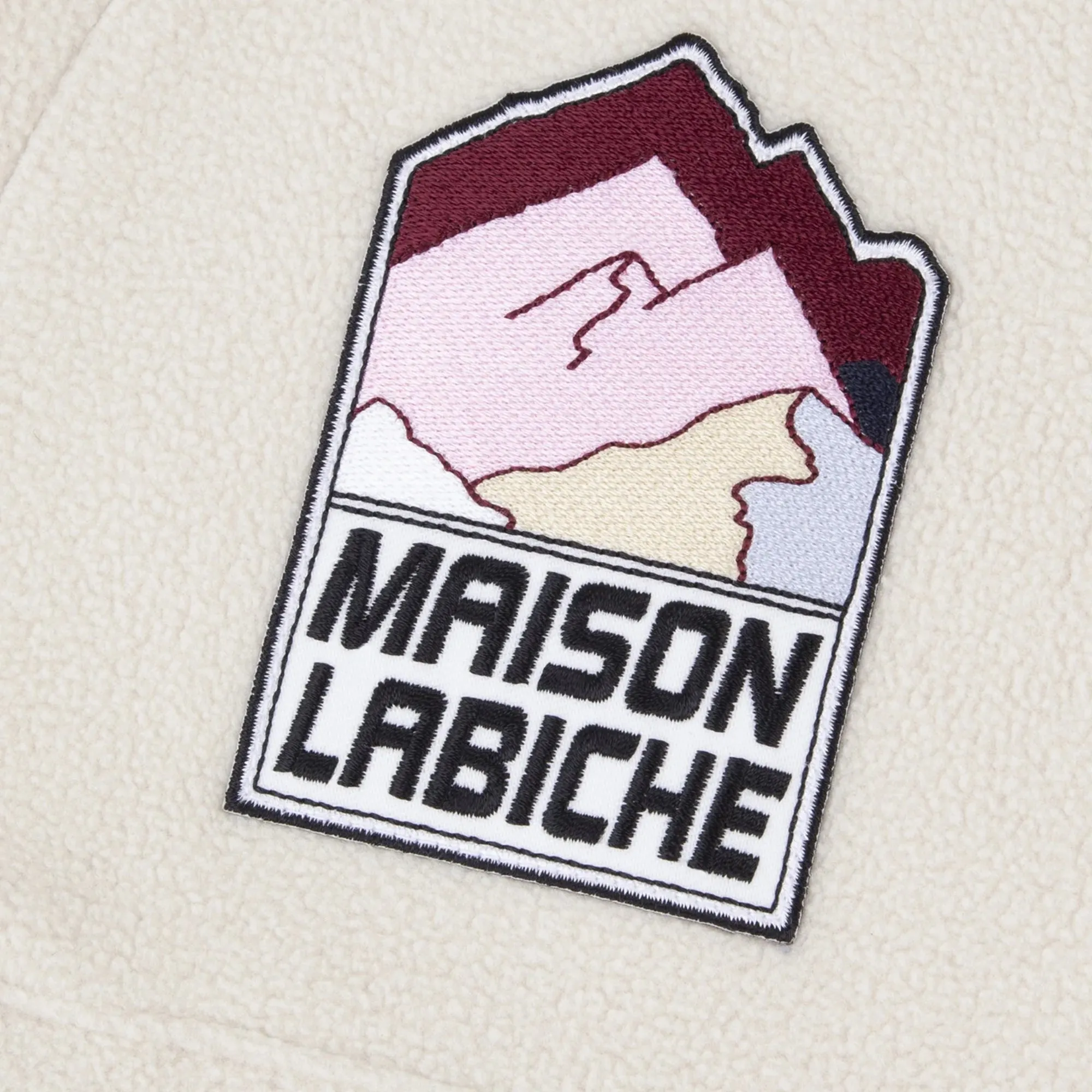 appropriate for work windproof "Patch Mountain" Kossuth Sweater (Off White CB)