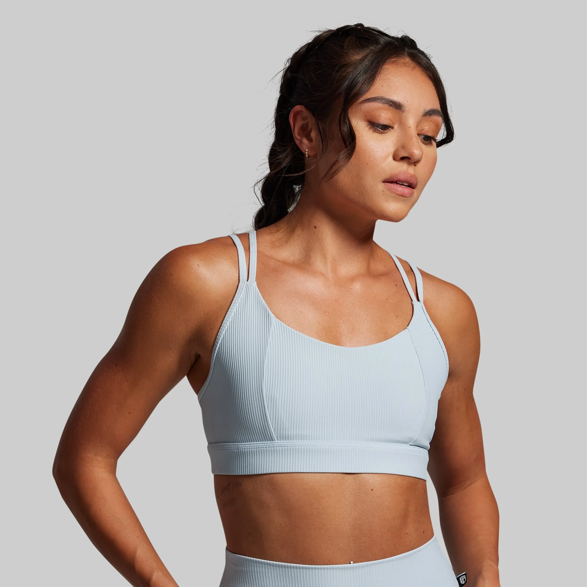 Lotus Sports Bra (Chambray) Breathable Cup indoor exercise