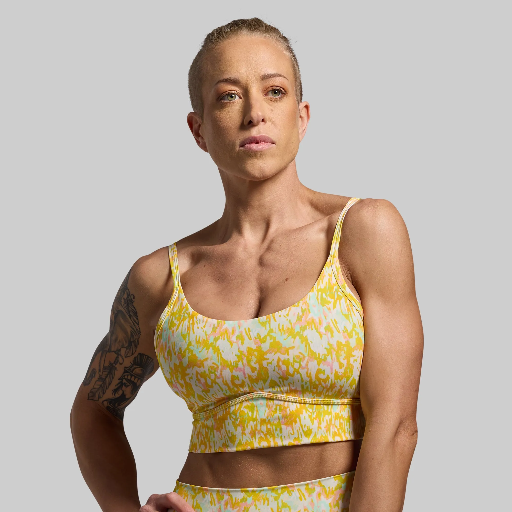 Radiance Sports Bra (Sunburst) Performance Wear Pre-workout preparation