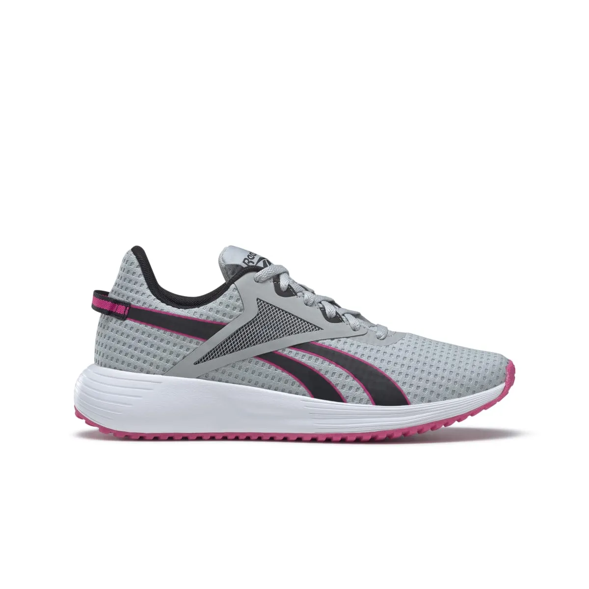 Dynamic Arch Fit REEBOK GY3975 LITE PLUS 3 WMN'S (Medium) Grey/Black/Pink Mesh Running Shoes