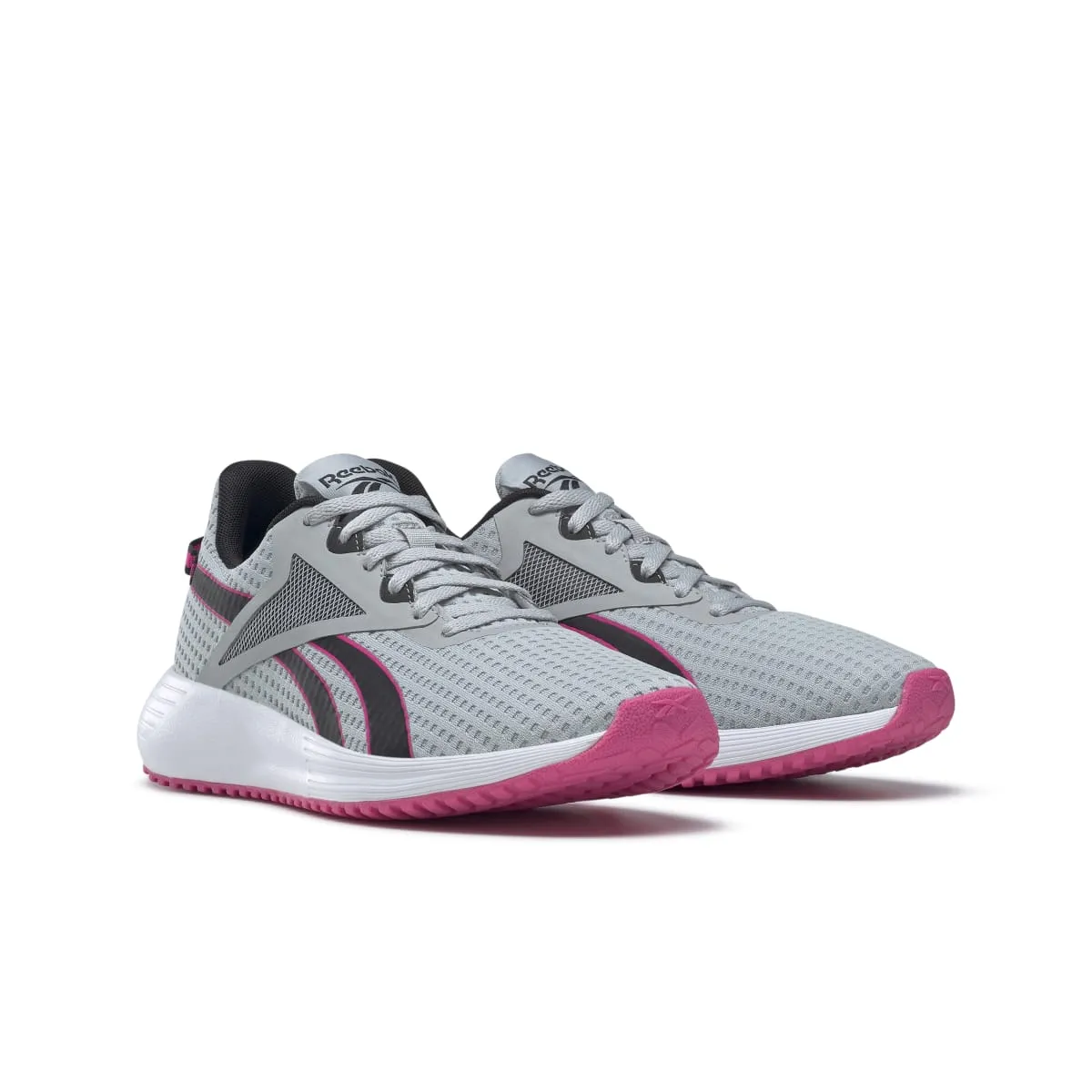 Wellness - Promoting Running Club REEBOK GY3975 LITE PLUS 3 WMN'S (Medium) Grey/Black/Pink Mesh Running Shoes