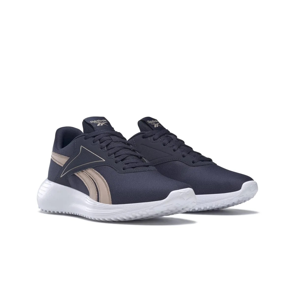 REEBOK H00891 LITE 3.0 WMN'S (Medium) Navy/Rose Gold/White Textile Running Shoes hydro - resistant - feature shoes